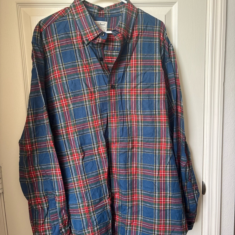 L.L. Bean Multicolor Plaid Shirt